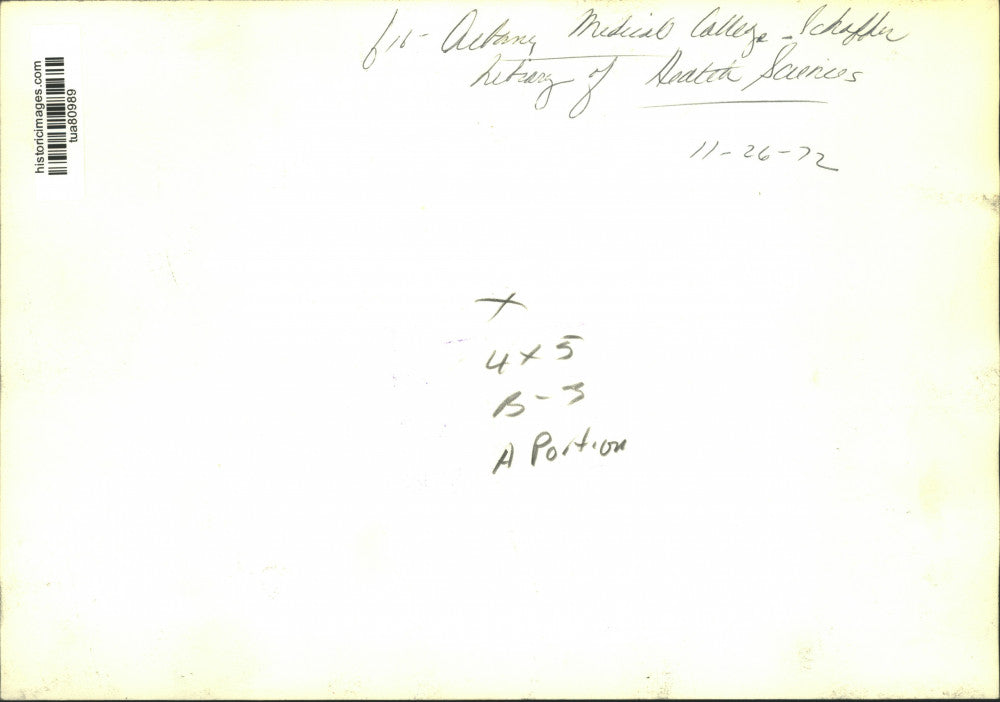 1972 Press Photo Students study in library at Albany Medical College, New York