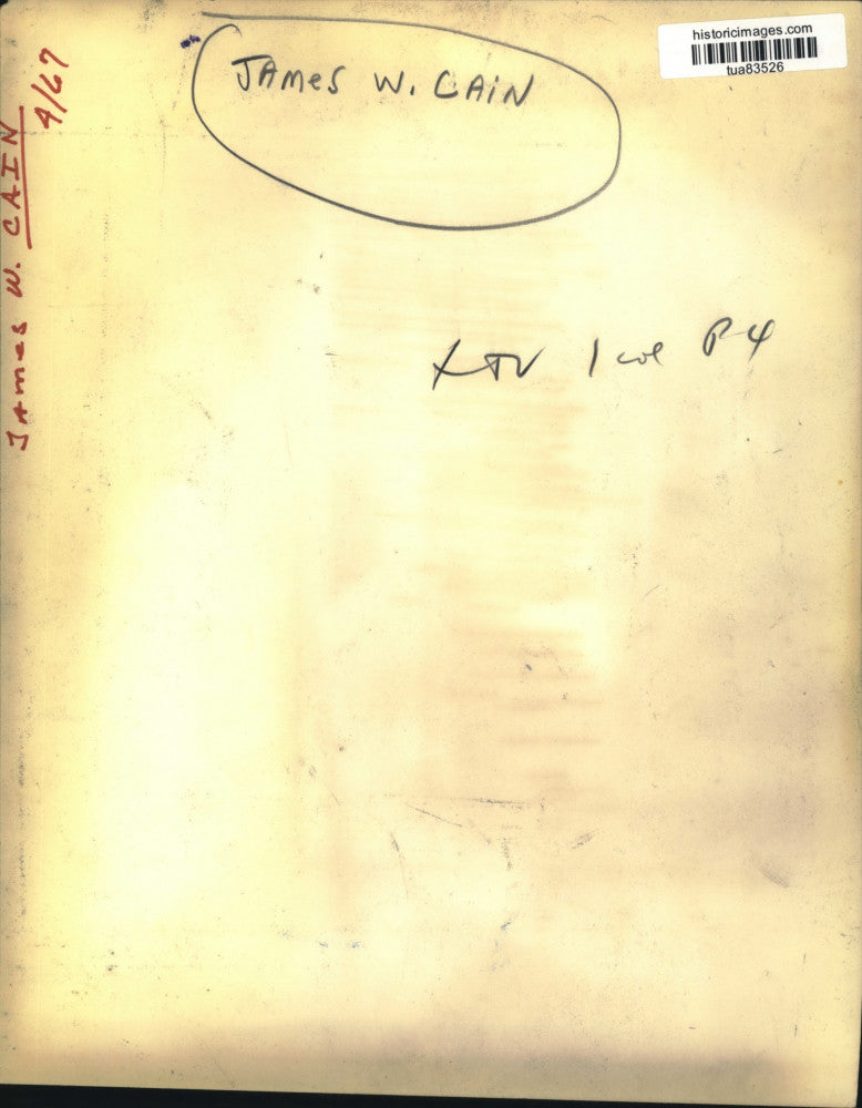 1967 Press Photo James W. Cain, Disabled American Veterans, New York - tua83526