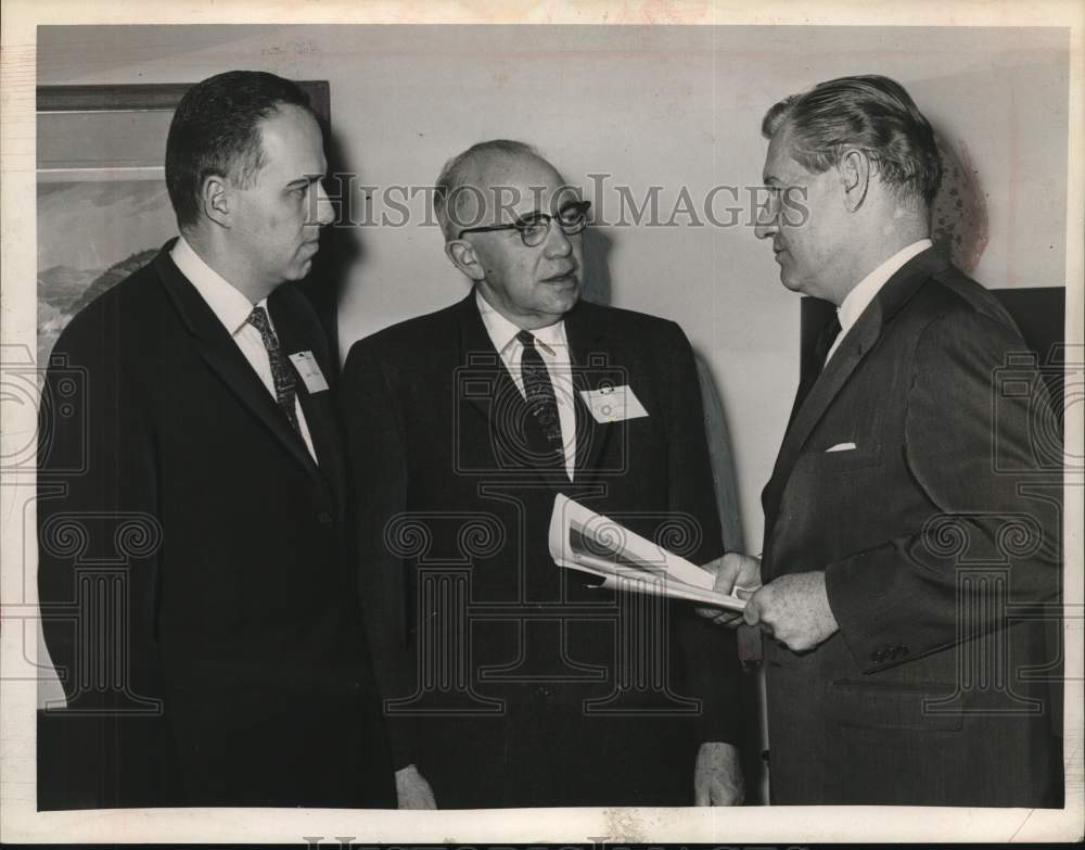 1963 Press Photo Reverend T.L. Conklin & New York Governor Nelson Rockefeller