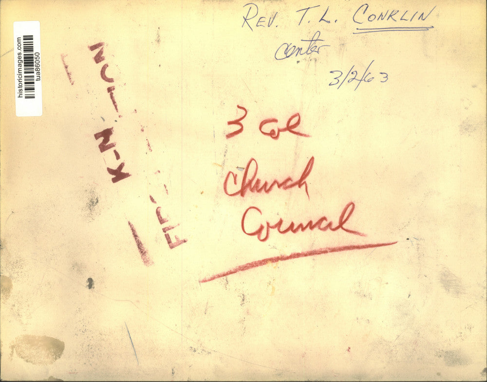 1963 Press Photo Reverend T.L. Conklin & New York Governor Nelson Rockefeller