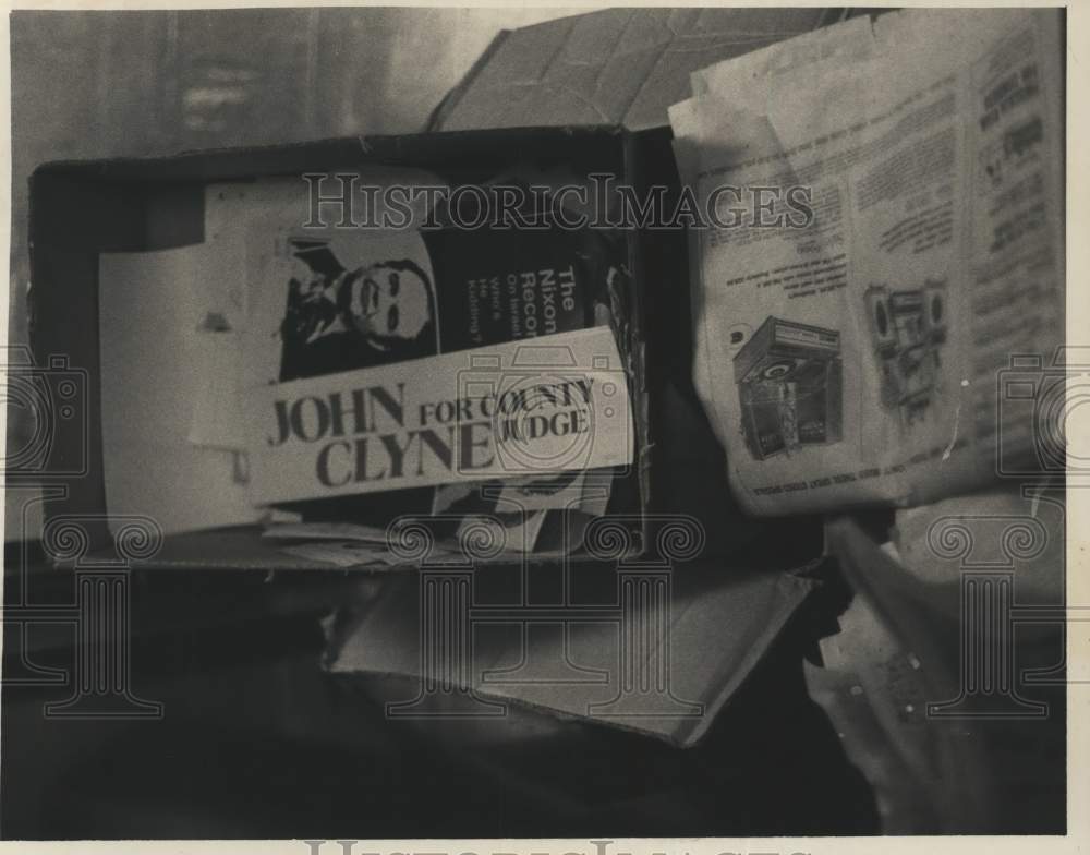 1972 Press Photo Political campaign literature in trash after New York election- Historic Images