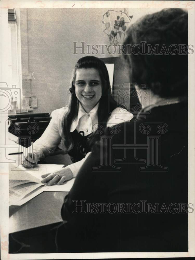 1972 Press Photo Joanne D'Errico, Schenectady, New York social worker- Historic Images