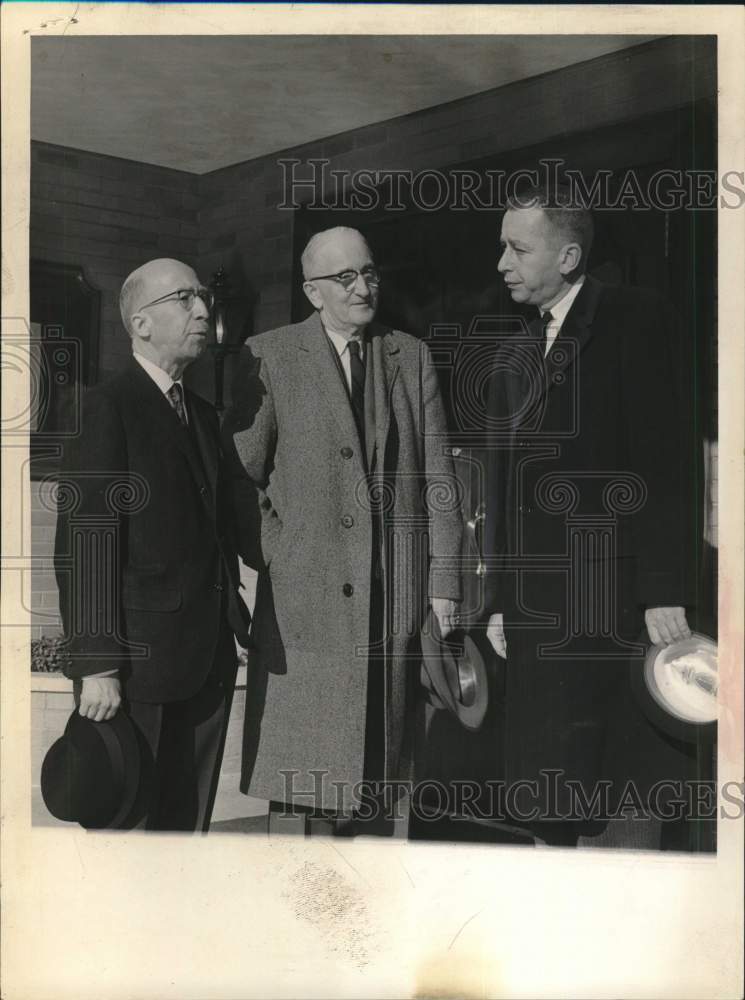 1964 Press Photo New York Lieutenant Governor with John B. Hauf, Inc. officials- Historic Images