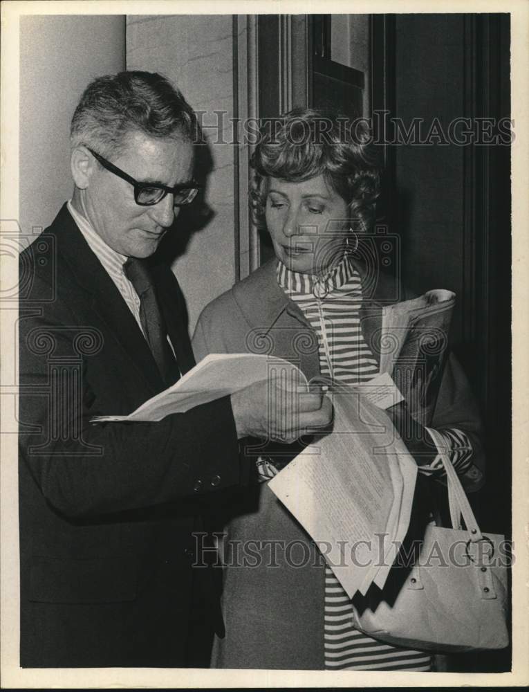 1971 Press Photo Mr. &amp; Mrs. James M. Gallagher, Albany, New York - tua99276- Historic Images