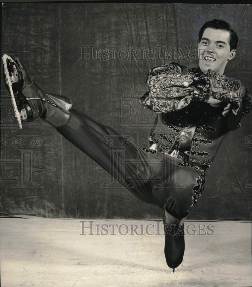 1960 Press Photo Ice Capades performer Jimmy Grogan - tub10262- Historic Images