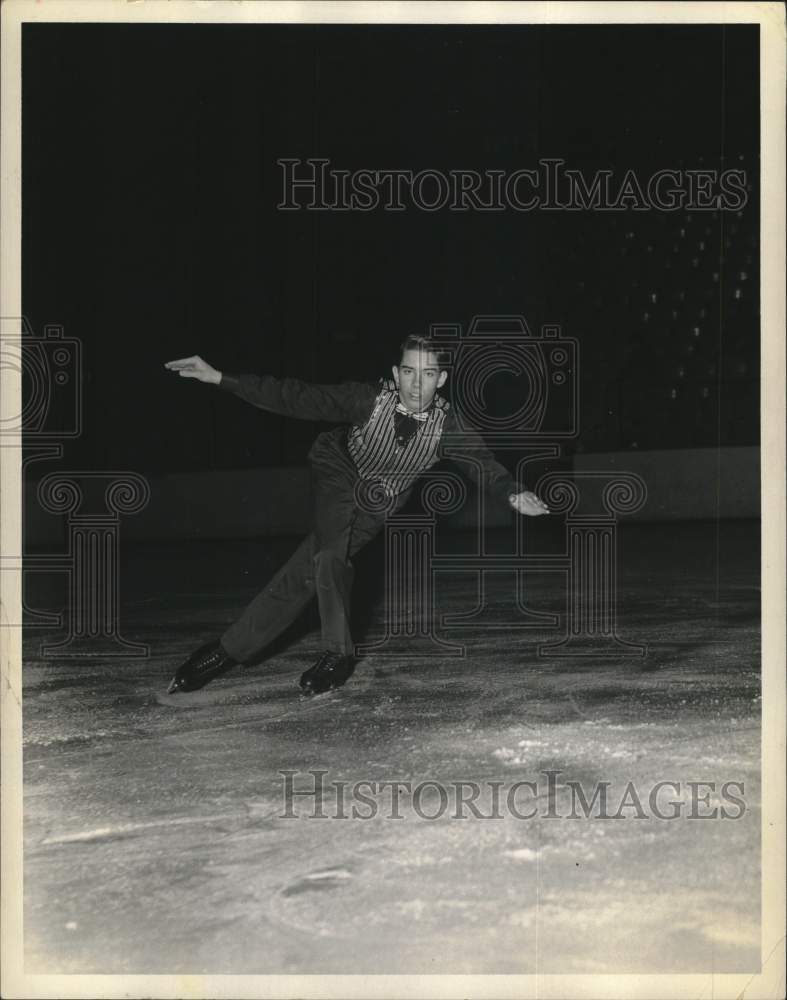 1960 Press Photo Figure skater Tim Hamilton, New York - tub11534- Historic Images