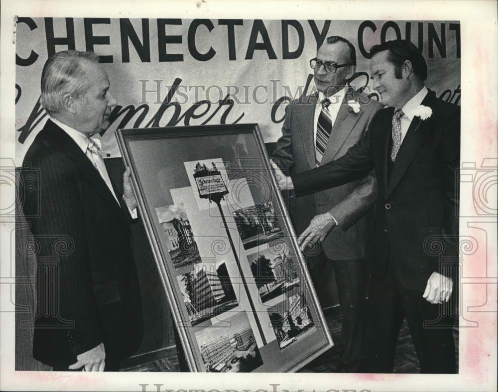 1977 Press Photo Robert Larsson, Robert Bloomer & Donald Hallisey, New York