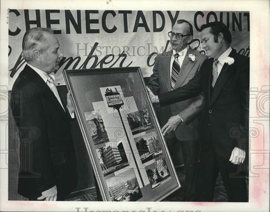 1977 Press Photo Robert Larsson, Robert Bloomer & Donald Hallisey, New York