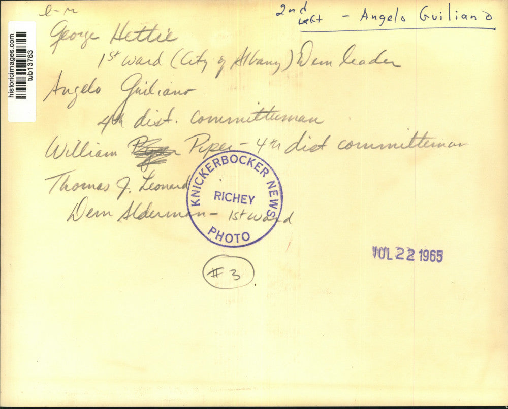 1965 Press Photo Albany area politicians confer - tub13783