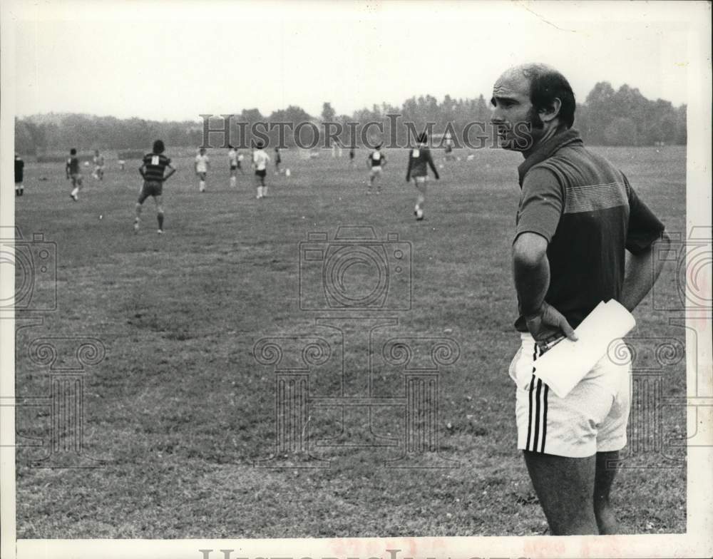 1981 Press Photo Colonie Soccer Joseph Santos at Empire State Games Tryout- Historic Images