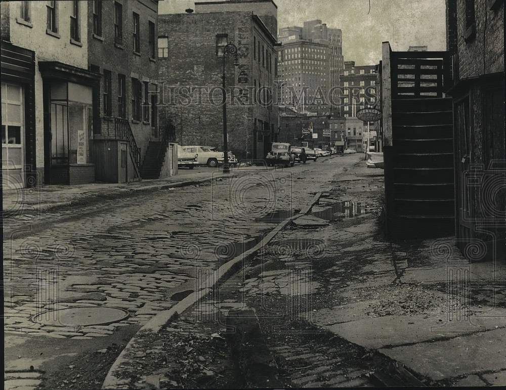 1958 Press Photo South End Slum Clearance, Albany, New York - tub16102