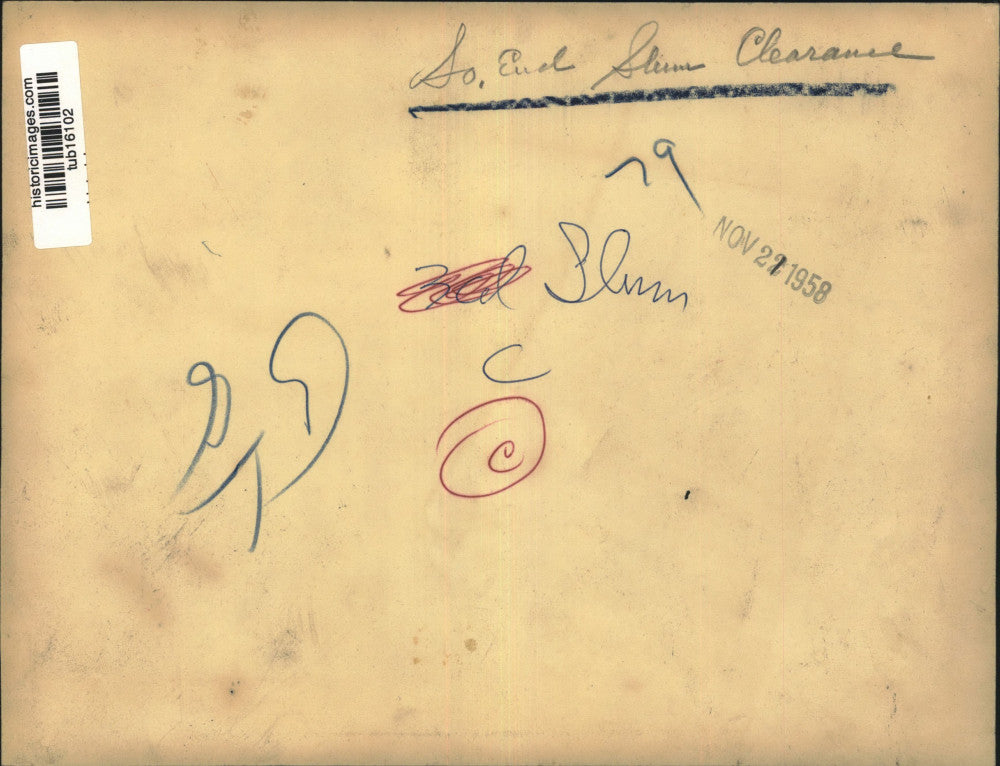 1958 Press Photo South End Slum Clearance, Albany, New York - tub16102