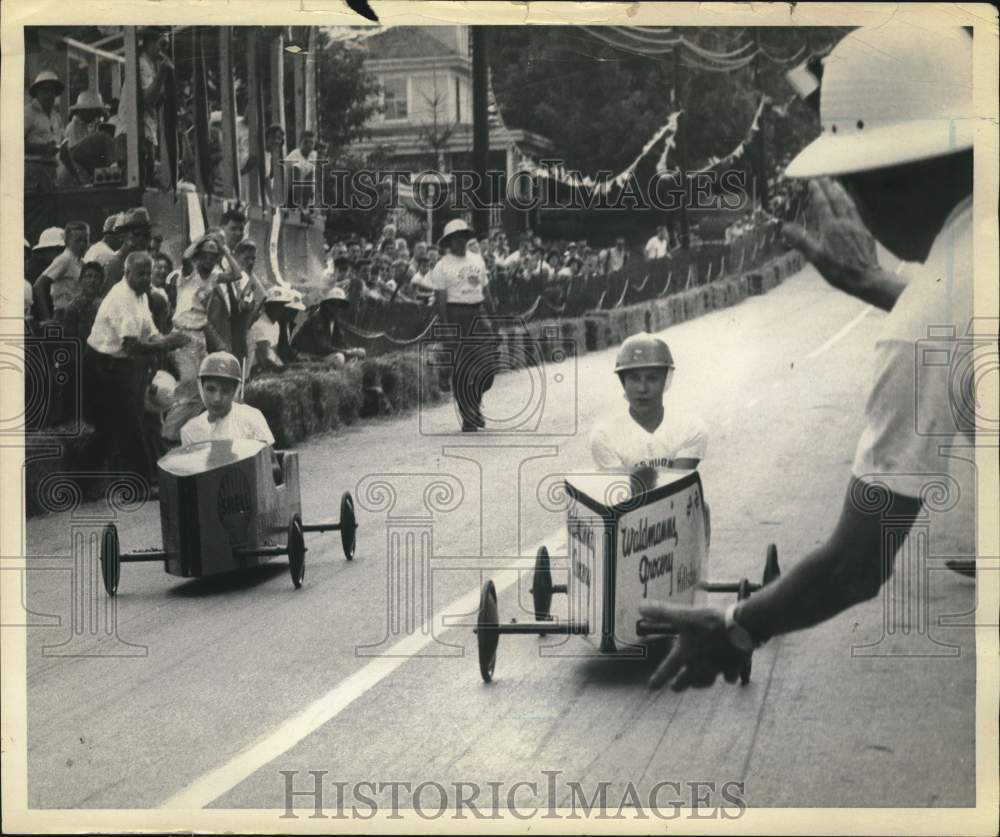 1960 Press Photo John DeHart, Soap Box Derby Winner in Hillsdale - tub17217- Historic Images