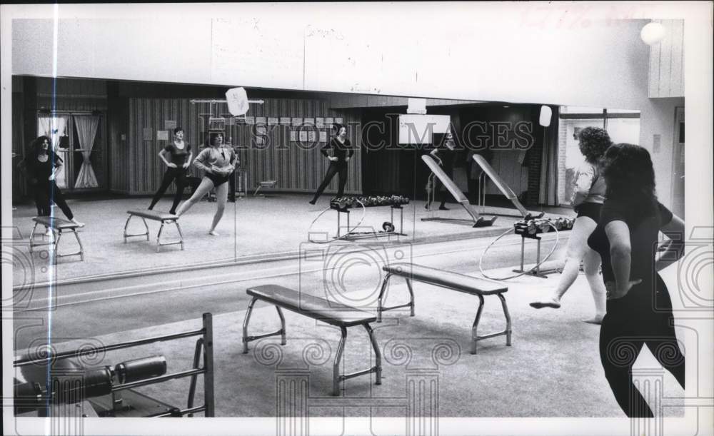1981 Press Photo Aerobics Instructor Kathy Flaherty at Southwood Body Works- Historic Images