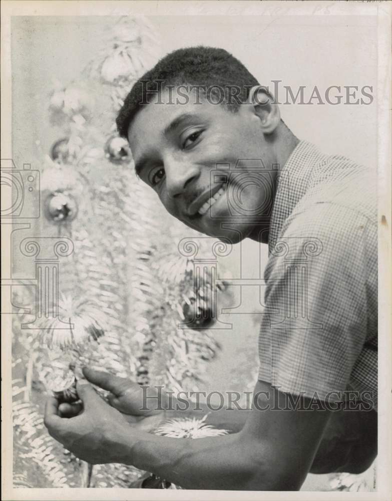 1964 Press Photo Philip Christmas Decorating for Christmas Holiday - tub20101- Historic Images