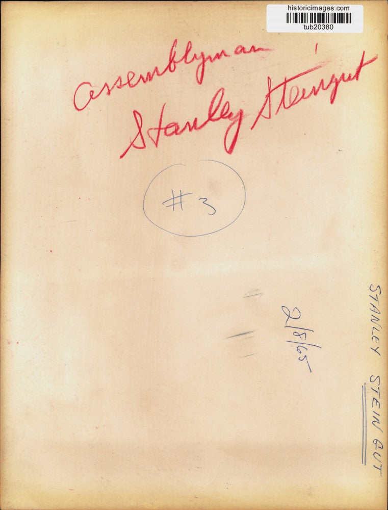 1965 Press Photo Assemblyman Stanley Steingut Speaking - tub20380