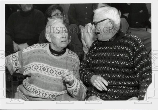 1994 Press Photo Jim Sullivan and Matt O'Connell, Siena College Fans, New York- Historic Images