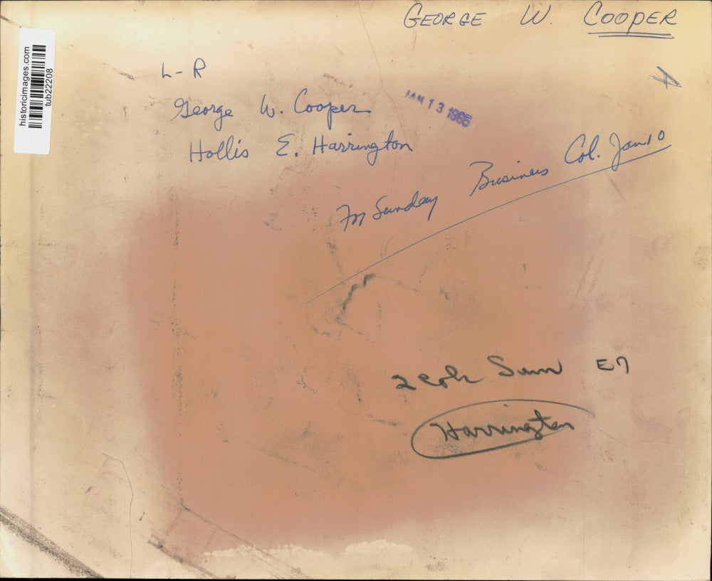 1965 Press Photo Hollis E. Harrington, President, State Bank Of Albany