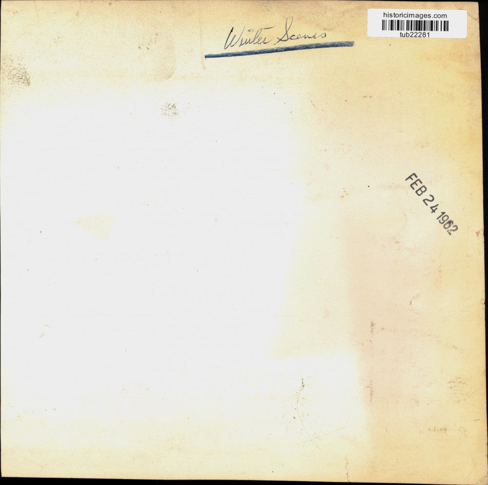 1962 Press Photo Men Shoveling Snow After Albany Snowstorm - tub22281