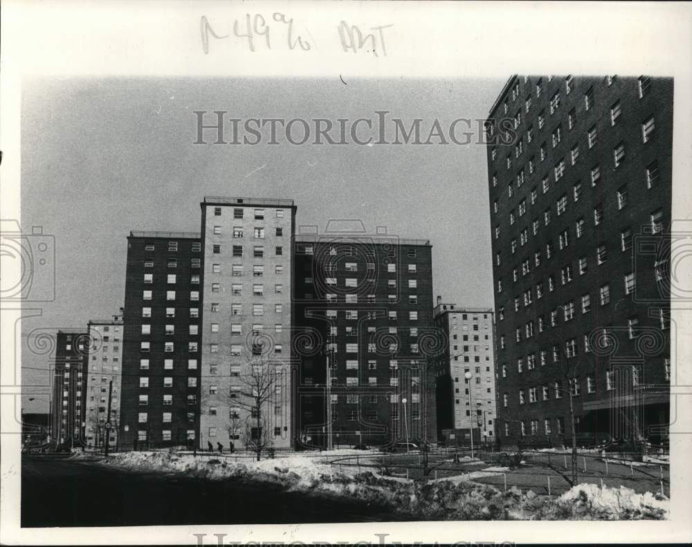 1978 Press Photo Apartments at Thacher Housing Project, South End, Albany, NY- Historic Images