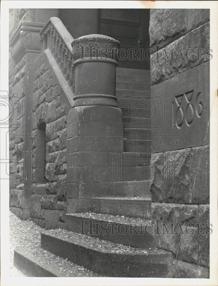 1967 Press Photo Stairs Leading to Old Albany YMCA - Steuben Athletic Club