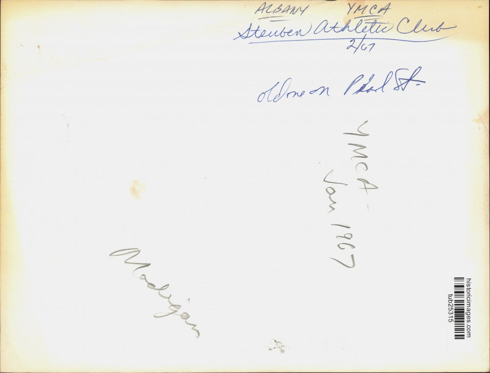 1967 Press Photo Stairs Leading to Old Albany YMCA - Steuben Athletic Club