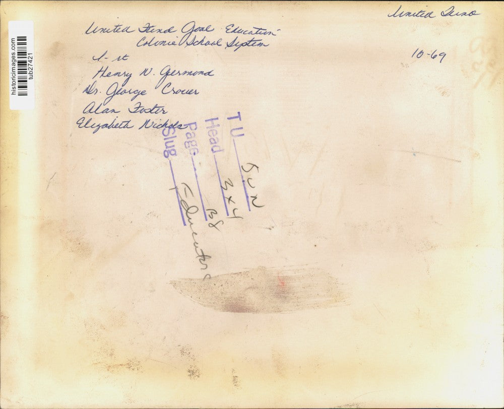 1969 Press Photo Attendees at United Fund Goal Education - Colonie School System