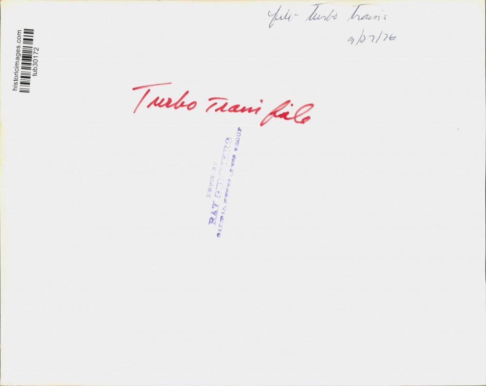 1976 Press Photo Amtrak Power Coach Turbo Train - tub30172