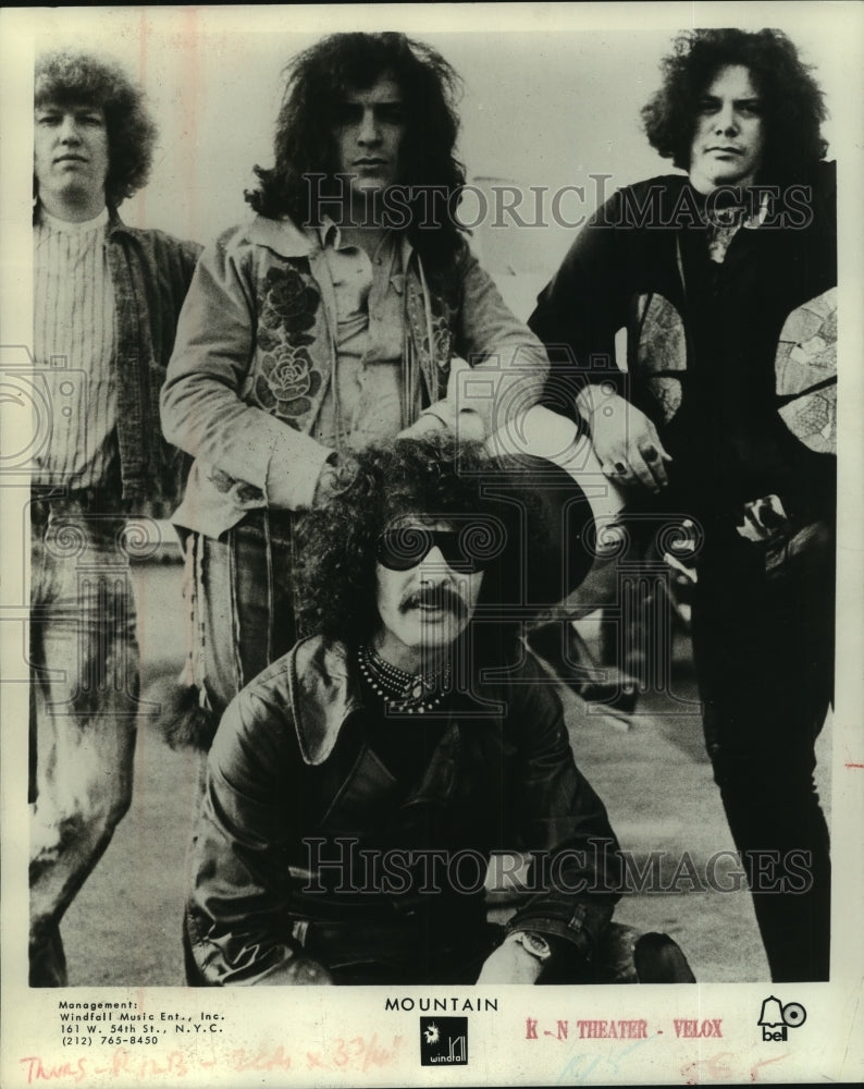 Press Photo Members of the musical group Mountain - tup00522- Historic Images