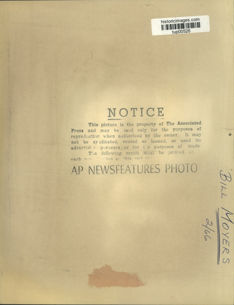 1966 Press Photo Journalist Bill Moyers - tup00526