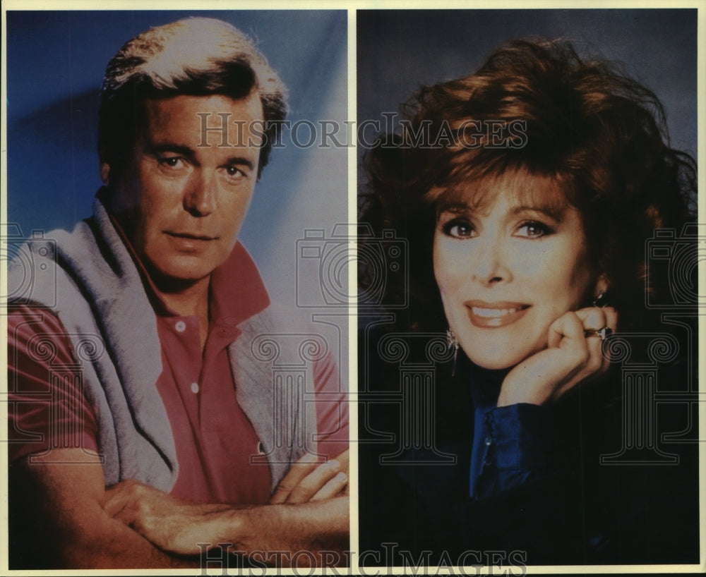 Press Photo Actors Robert Wagner and Jill St. John - tup00822- Historic Images