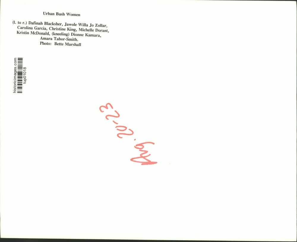 Press Photo Urban Bush Women dance group poses for photo - tup01018