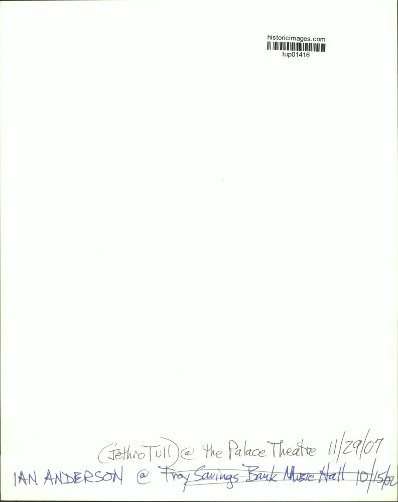 2002 Press Photo Flutist and singer Ian Anderson, of Jethro Tull fame