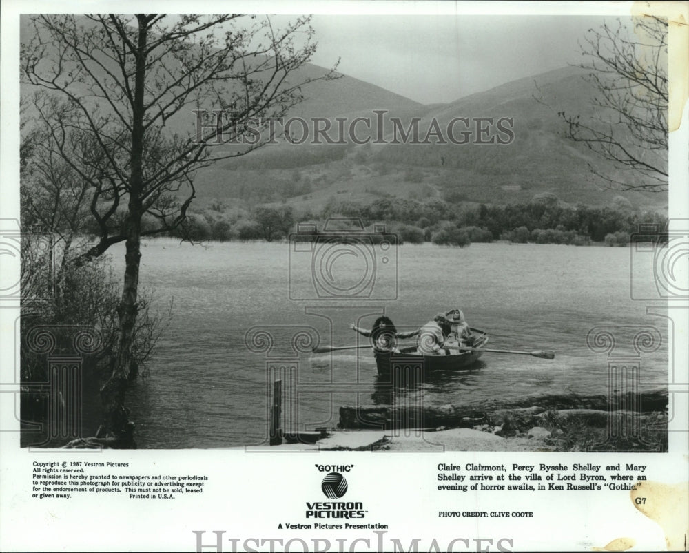 1987 Press Photo Scene from the Ken Russell movie "Gothic" - tup01614- Historic Images