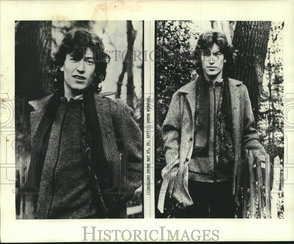 1977 Press Photo Musician Steve Winwood - tup01812- Historic Images