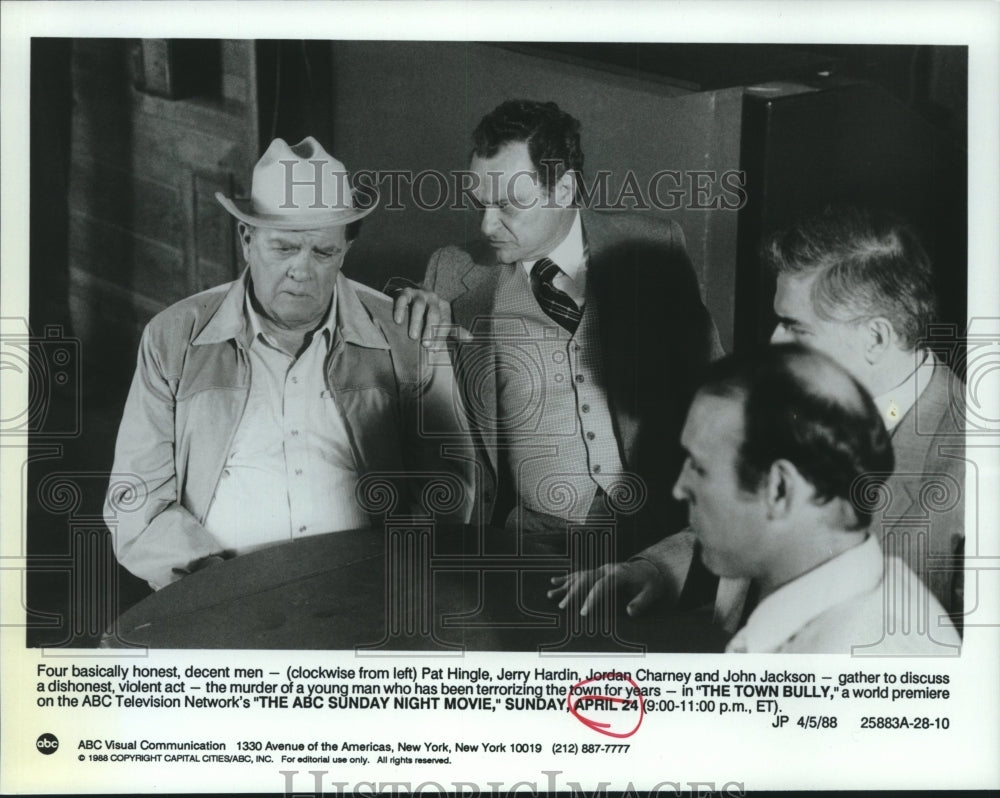 1988 Press Photo Scene from the ABC Television movie &quot;The Town Bully&quot;- Historic Images