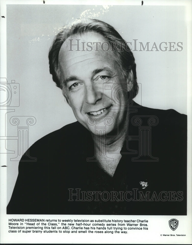1989 Press Photo Howard Hesseman stars in &quot;Head of the Class&quot; on ABC-TV- Historic Images