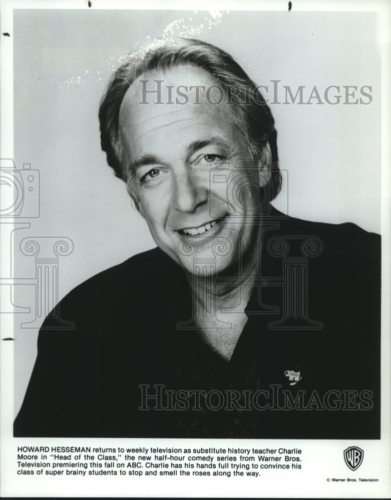 1989 Press Photo Howard Hesseman stars in "Head of the Class" on ABC-TV- Historic Images