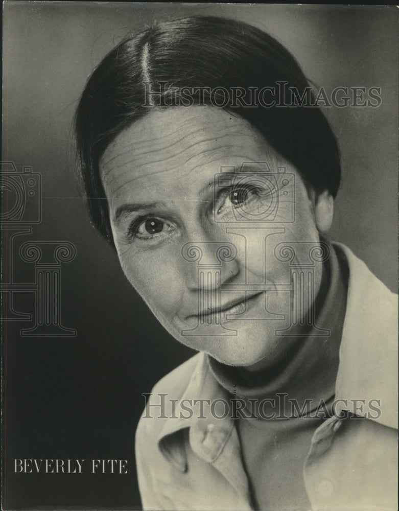 Press Photo Actress Beverly Fite, Capital Repertory Company, Albany, New York- Historic Images