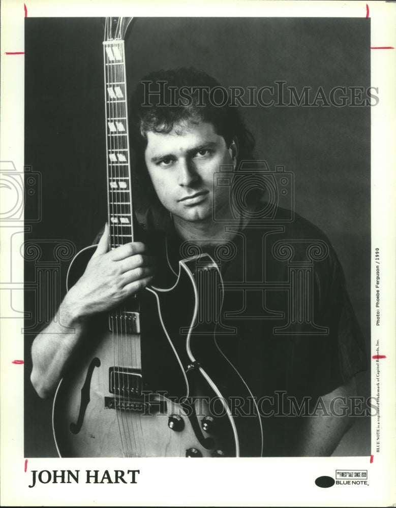 1990 Press Photo Musician John Hart - tup02397- Historic Images