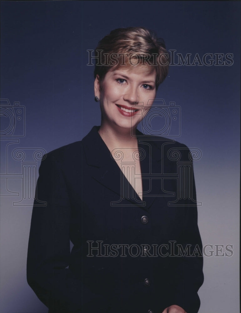 1989 Press Photo WRGB News Anchor Sue Nigra, Albany, New York - tup02492- Historic Images