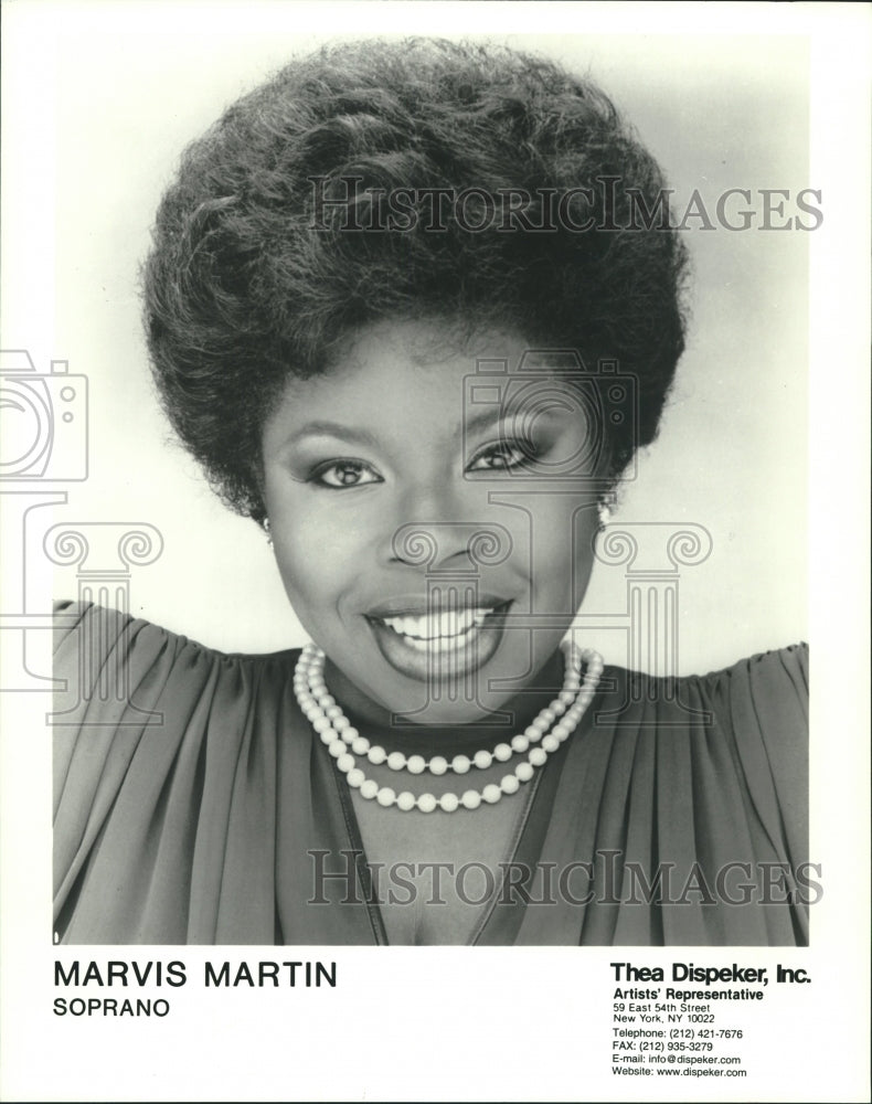 Press Photo Soprano singer Marvin Martin - tup02706- Historic Images