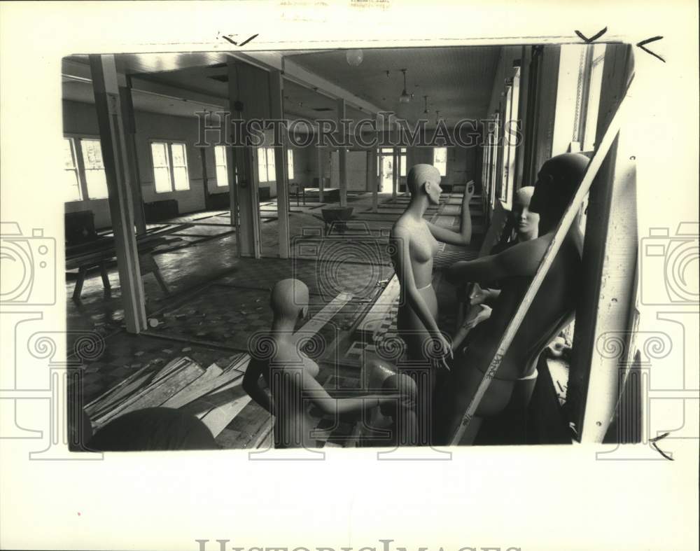 1986 Press Photo Unfinished section of National Museum of Dance in Saratoga, NY- Historic Images