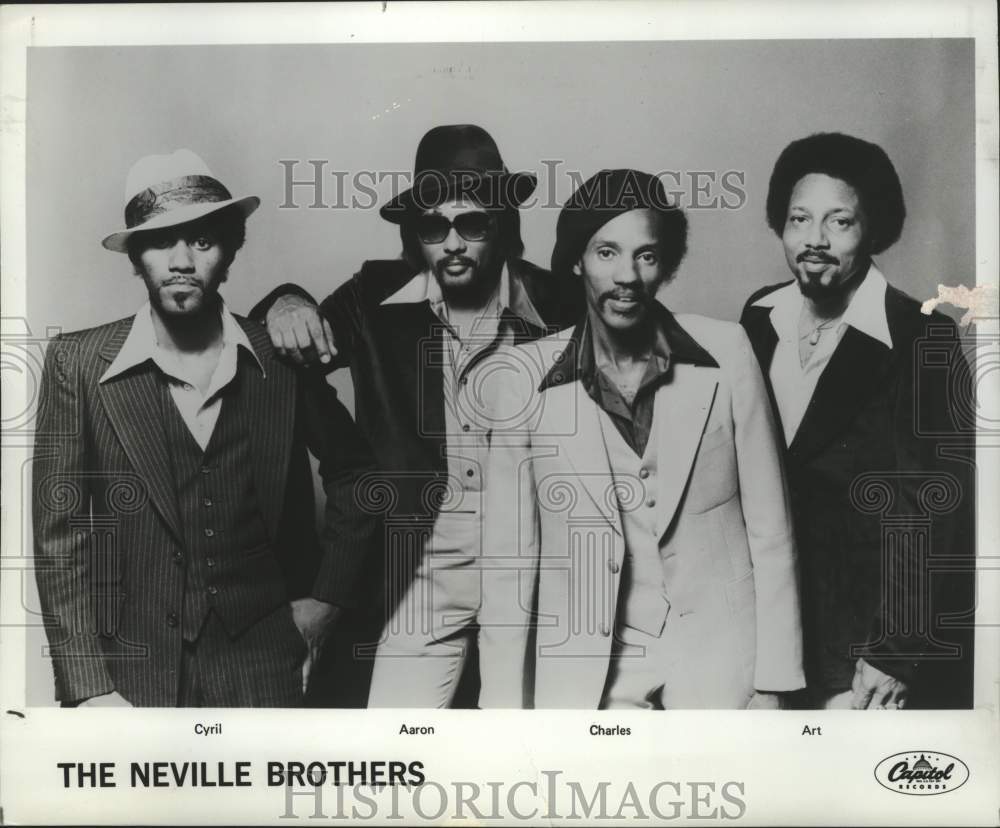 1991 Press Photo Capitol Records recording artists The Neville Brothers- Historic Images