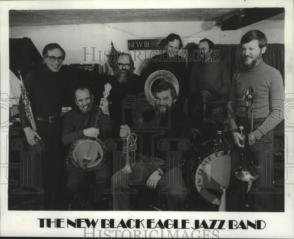 1980 Press Photo Musical artists The New Black Eagle Jazz Band - tup02931- Historic Images