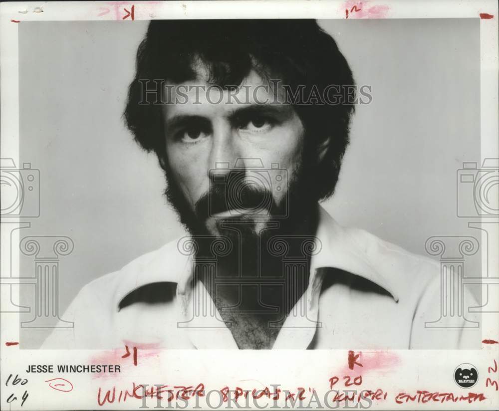 1979 Press Photo Musical performer Jesse Winchester - tup02999- Historic Images
