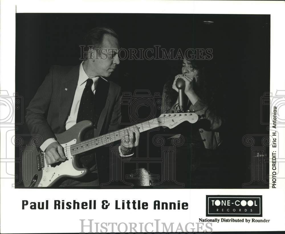 1995 Press Photo Musical duo Paul Rishell & Little Annie - tup03047- Historic Images