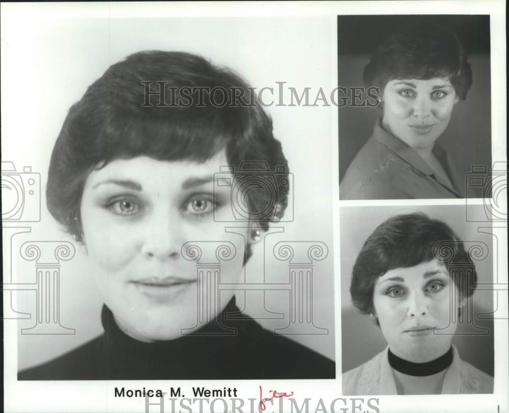 1983 Press Photo New York stage actress Monica M. Wemitt - tup03084- Historic Images