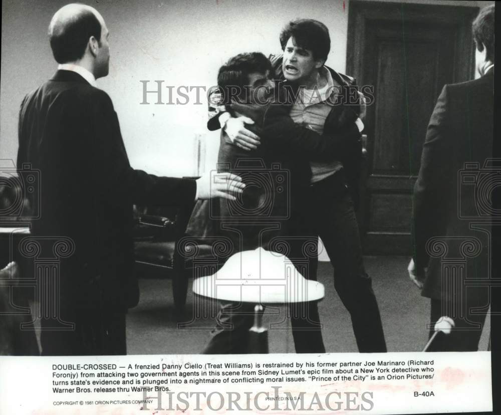 1981 Press Photo Treat Williams &amp; Richard Foronjy star in &quot;Prince of the City&quot;- Historic Images