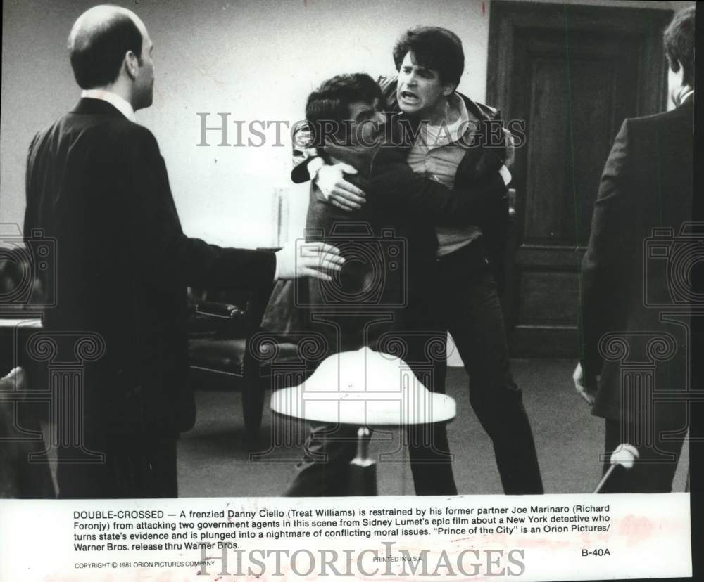 1981 Press Photo Treat Williams & Richard Foronjy star in "Prince of the City"- Historic Images